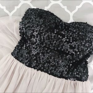 Sequined Tulle Homecoming Dress